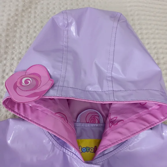 Kidorable Purple and Pink Ballerina Raincoat - Picture 7 of 10